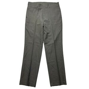 JOHN HENRY Modern Fit Dress Pants Men Gray Polyester Straight‎ Leg Slacks 32x32